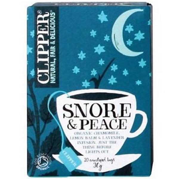 Snore & Peace Organic Chamomile Herbal Tea - Clipper Teas