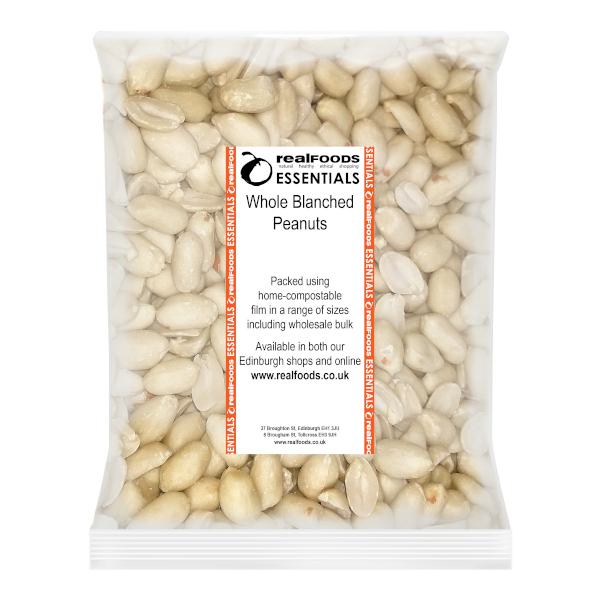 Whole Blanched Peanuts from Real Foods Buy Bulk Wholesale Online