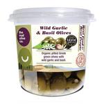 Picture of Wild Garlic & Basil Olives ORGANIC