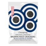 Picture of  Black Sesame & Tamari Brown Rice Crackers ORGANIC